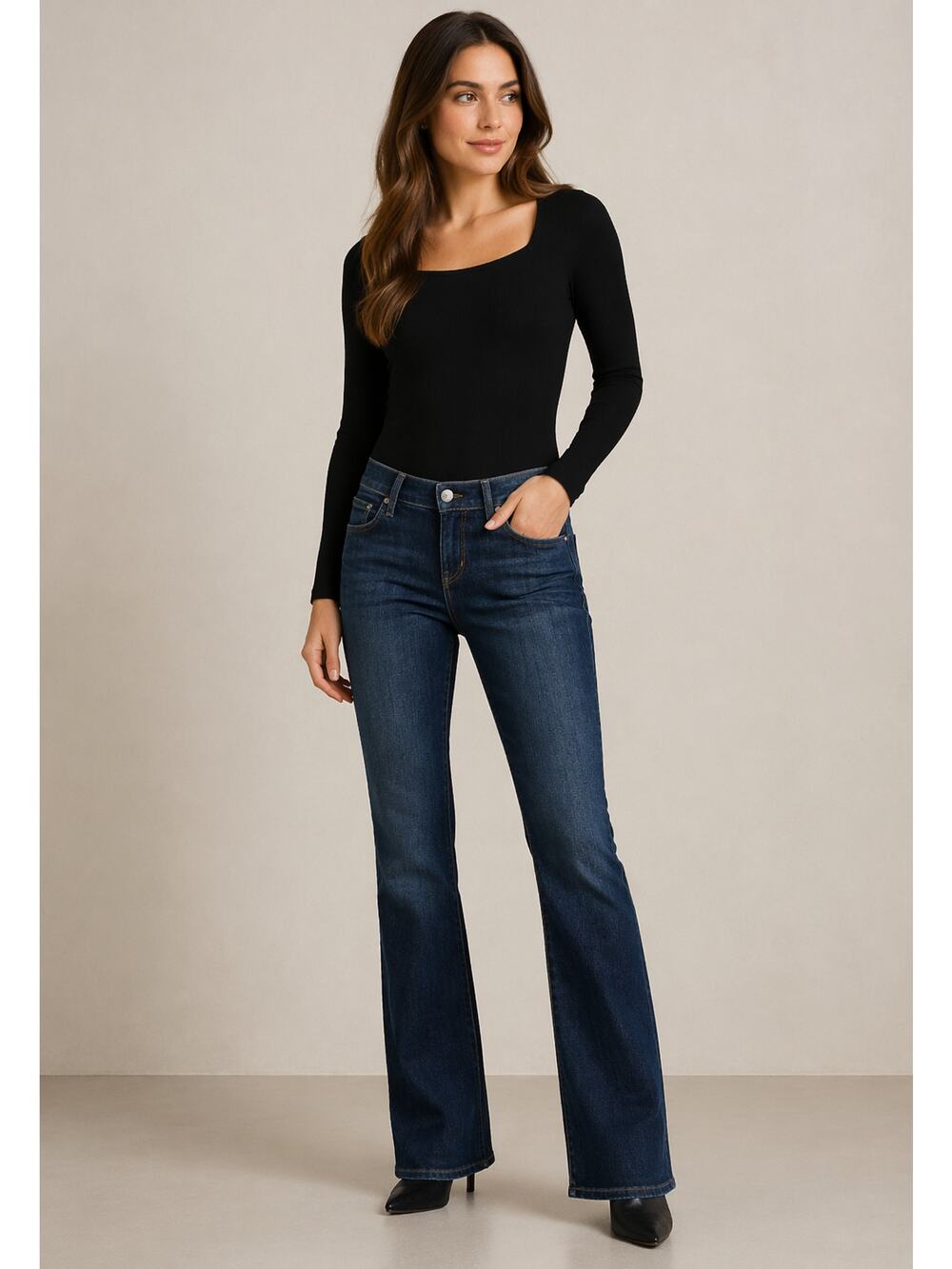 Citizens of Humanity Kelly Jeans Sz 29 Blue Bootcut Stretch Denim Low Rise